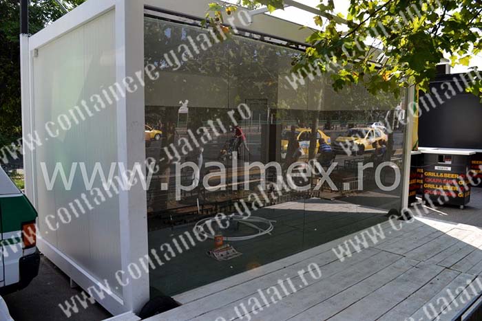 container perte geam Braila